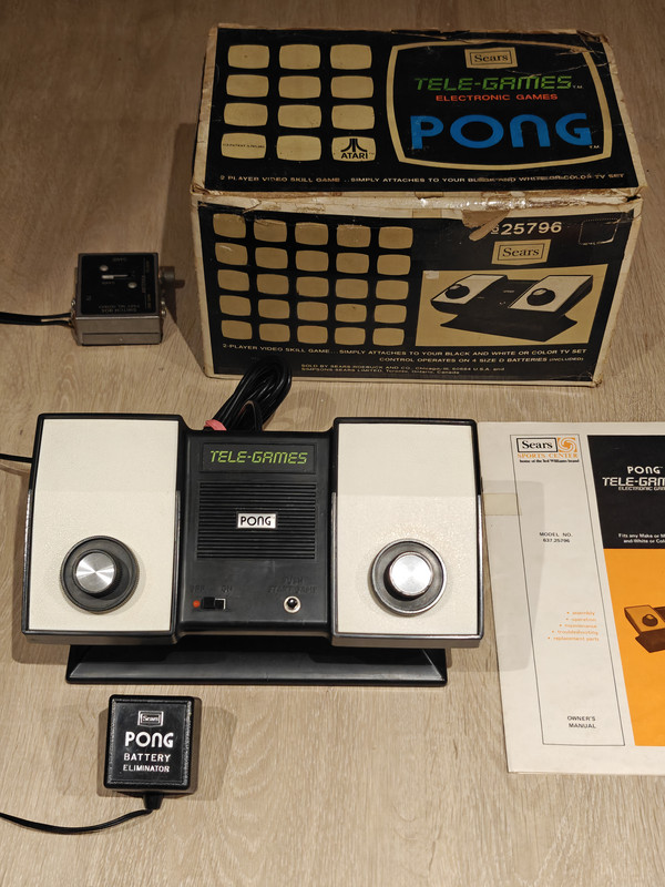 ATARI TELE-GAMES PONG — sistema de la colección