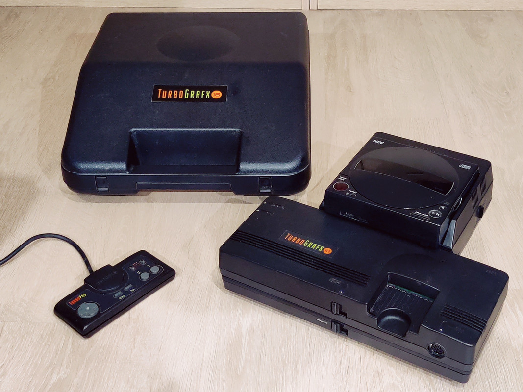 NEC TURBOGRAFX 16 + TURBOGRAFX-CD — sistema de la colección