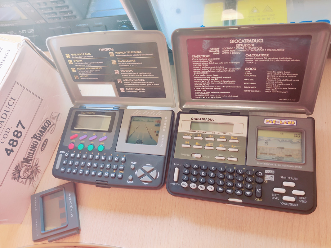 SANYO AGENDA GAME & GIOCATRADUCI — sistema de la colección